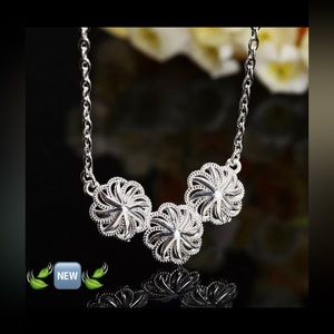 Sterling Silver 925 Ladies boutique designer necklace ~New~